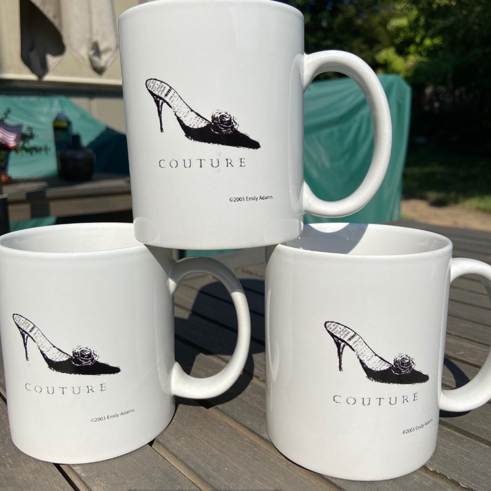 3 - RARE Find - Emily Adams Couture Coffee Mugs - Picture 4 of 11